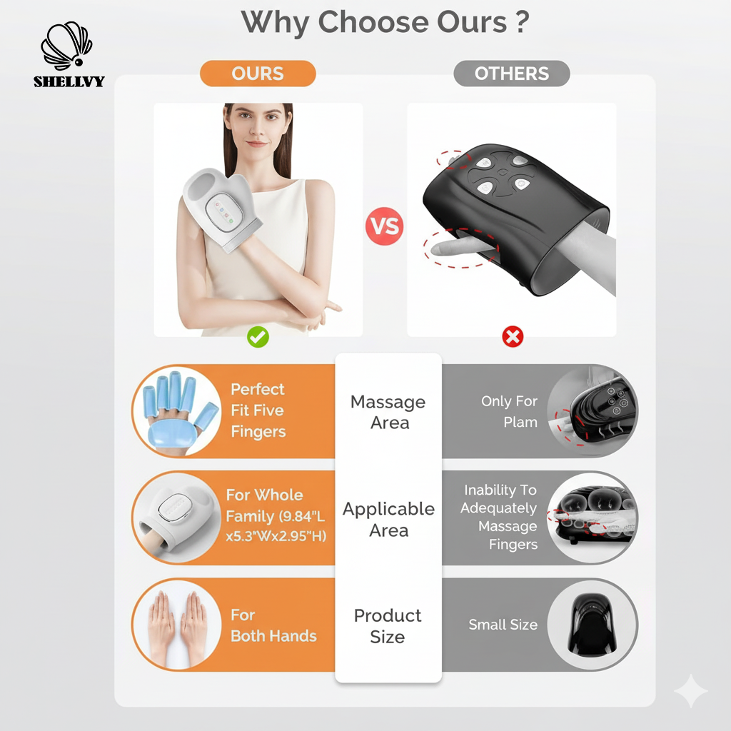 SHELLVY Smart Infrared Hand Massager