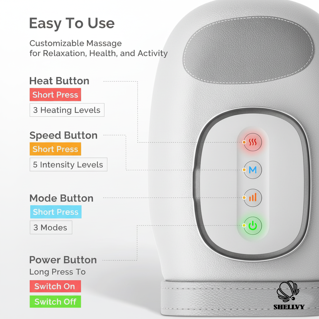 SHELLVY Smart Infrared Hand Massager