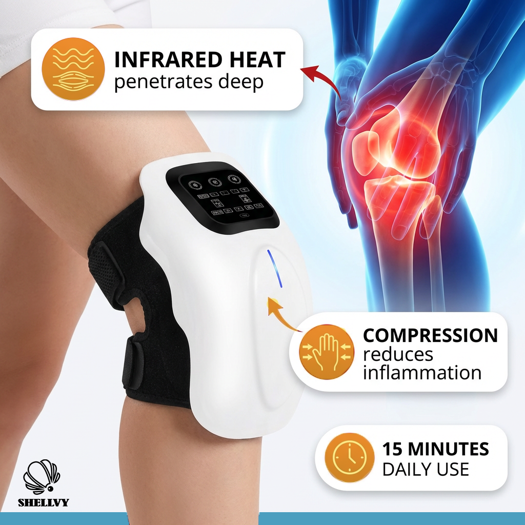SHELLVY Smart Infrared Knee Massager.