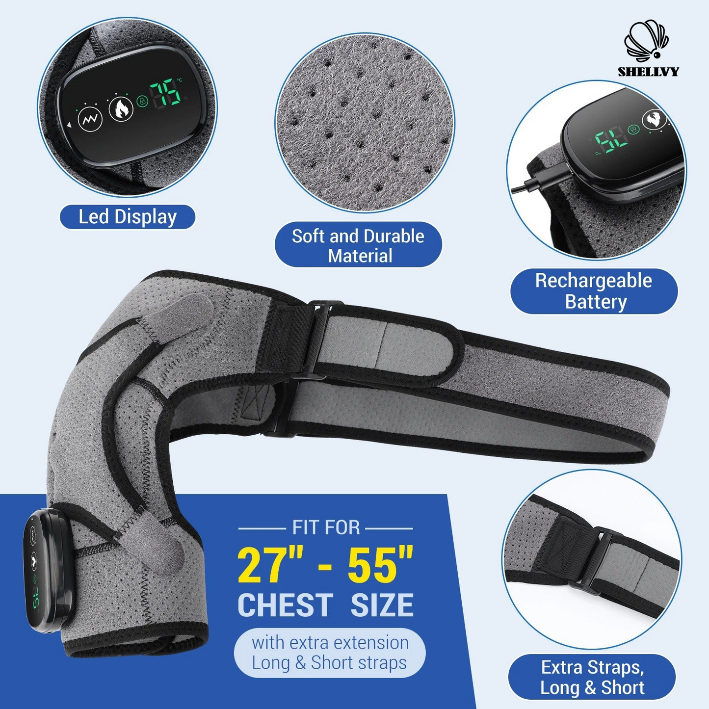 SHELLVY shoulder, Knee and elbow massager.